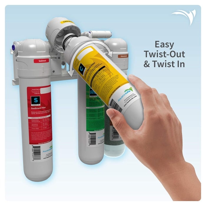 aquaticlife twist in 4 stage reverse osmosis water system
