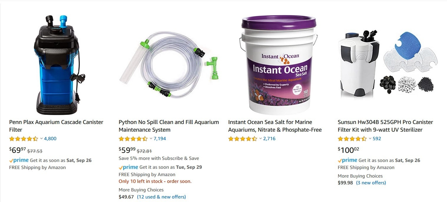 amazon aquarium equipment