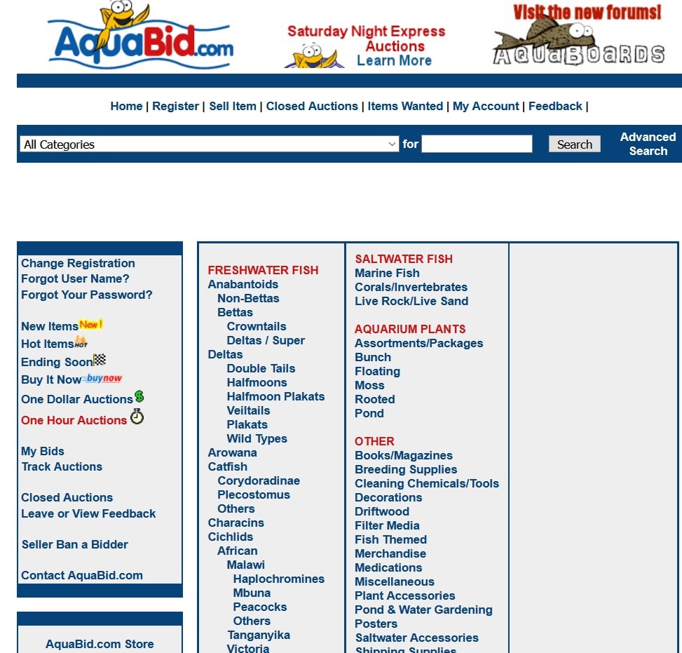 aquabid homepage