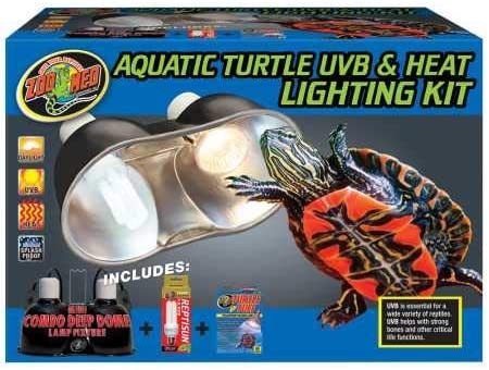 zoo med aquatic turtle uvb & heat lighting kit