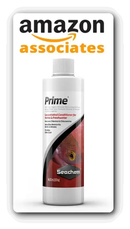 Seachem Prime Fresh and Saltwater Conditioner Amazon Associate Link