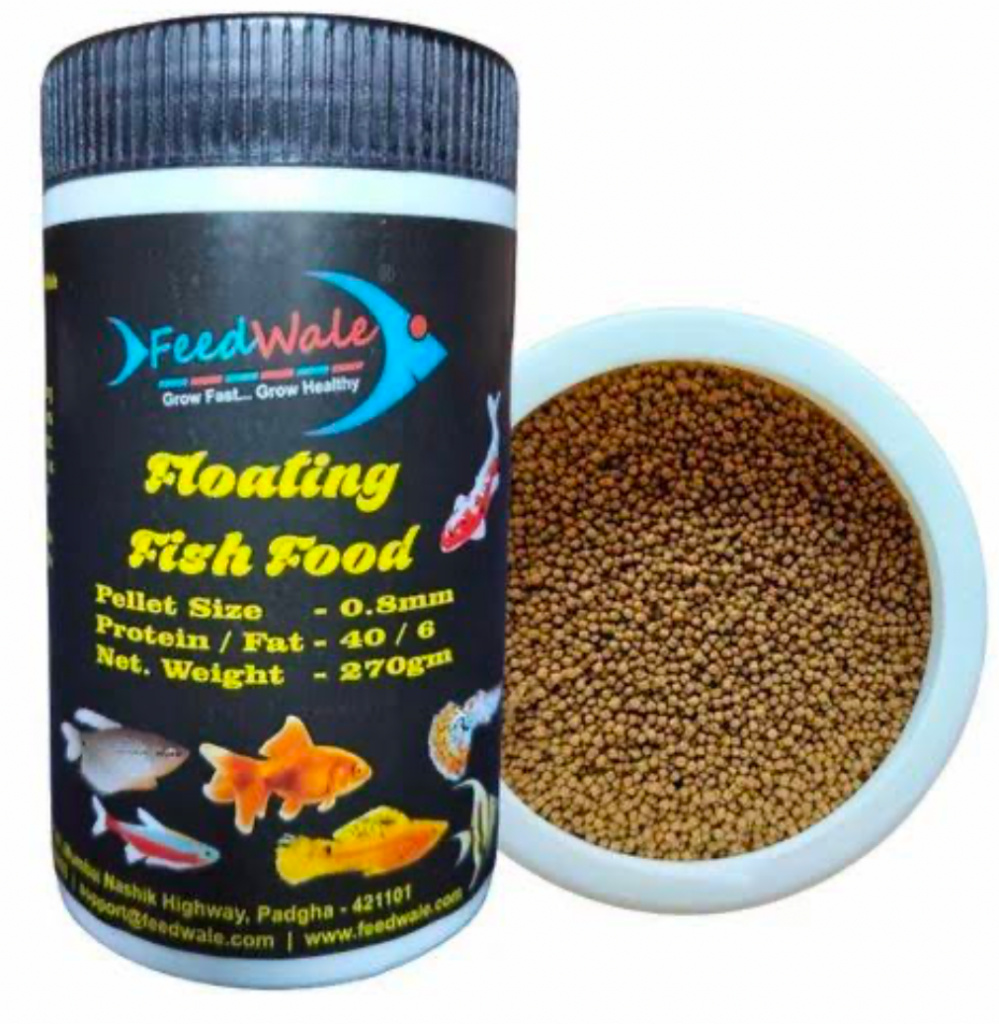 Floating pellets.