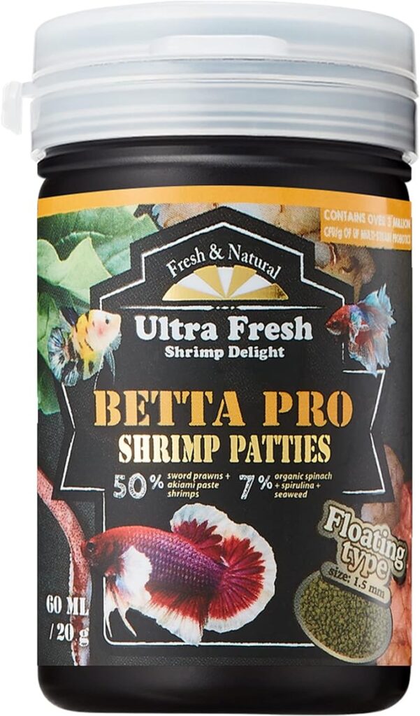 Pro Shrimp Patties, Ultra Fresh Betta Fish Food
Found On Amazon