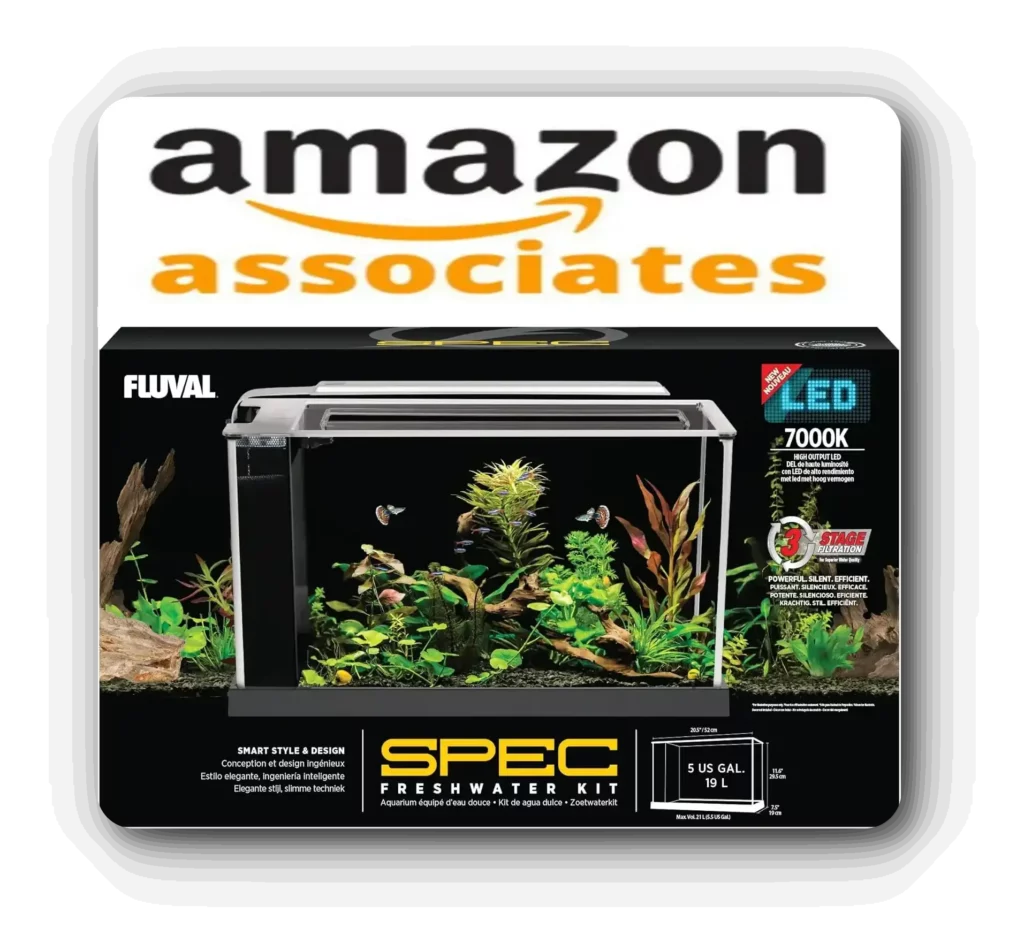 Fluval SPEC 5 Gallon Aquarium Kit With LED Lighting and Filtration