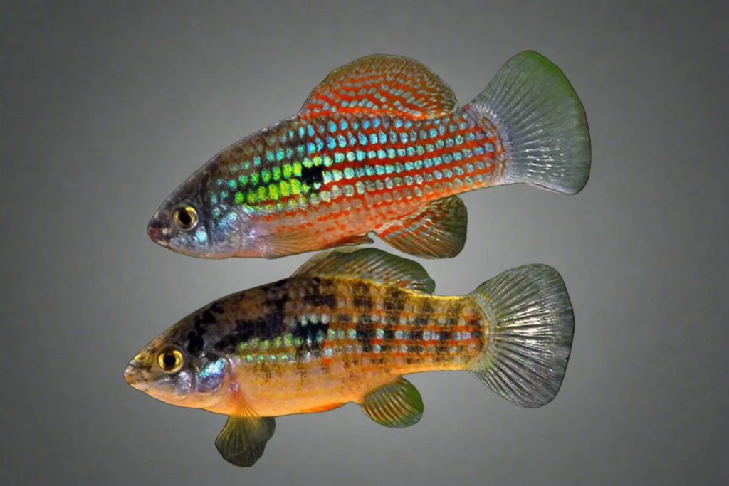 A breeding pair of American Flagfish