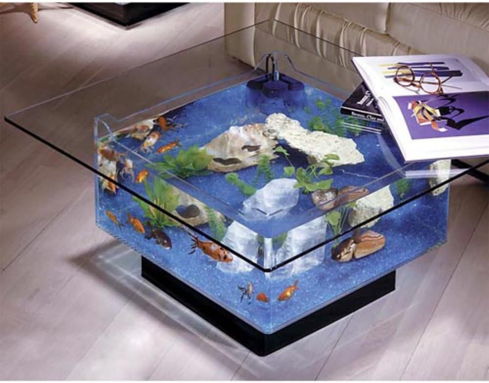 A coffee table aquarium.